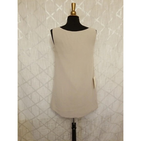 LT Lanting Top Tunic Womens Size 10 Taupe Formal Sleeveless Mother of Bride New - Picture 1 of 11